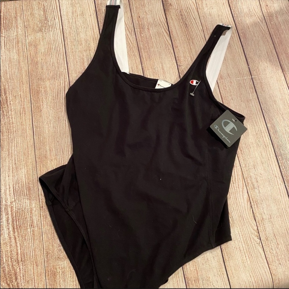 {Champion} Black Bodysuit NWT